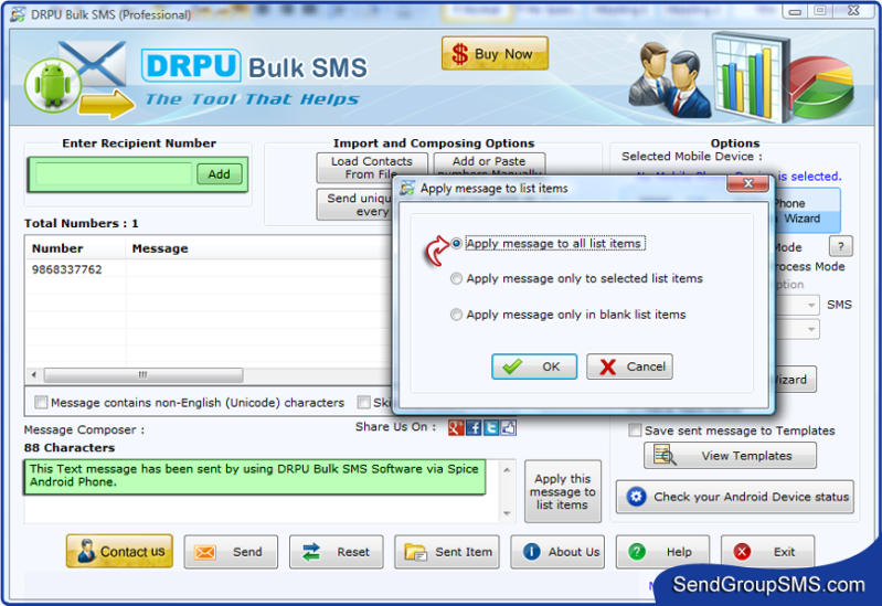 SMS Sender Software